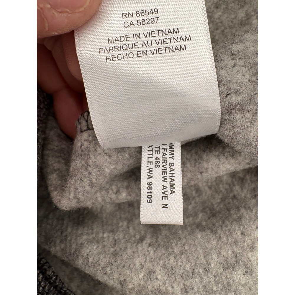 Tommy Bahama Herringbone Shawl Collar Pullover Sweater Women's Small Gray - Picture 8 of 9
